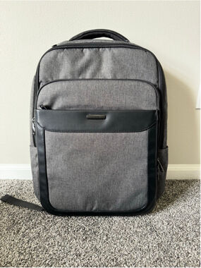 Samsonite Heather Gray & Black Laptop Backpack NWOT